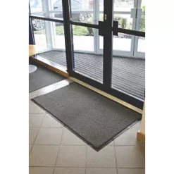 COBA Europe Vyna-Plush Entrance Mat Black / Steel 1500 x 900mm -Cheap Underfloor Heating Store 24739 A2