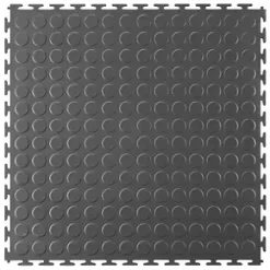 Ecotile E500/7 Interlocking Floor Tile Graphite 500 x 500mm 4 Pack