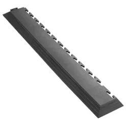 Ecotile E500/7 Interlocking Corner Edge Ramp Black 590 x 90mm 2 Pack