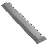 Ecotile E500/7 Interlocking Corner Edge Ramp Dark Grey 590 x 90mm 2 Pack
