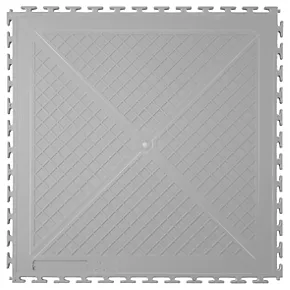 Ecotile E500/7 Interlocking Floor Tile Light Grey 500 x 500mm 4 Pack 2 Ecotile E500/7 Interlocking Floor Tile Light Grey 500 x 500mm 4 Pack - Image 2