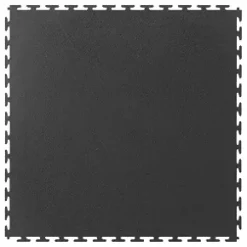 Ecotile E500/7 Interlocking Floor Tile Black 500 x 500mm 4 Pack