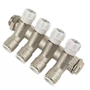 JG Speedfit 4 Port Modular Manifold Silver 1 JG Speedfit 4 Port Modular Manifold Silver