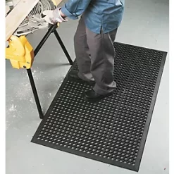 COBA Europe Safety Work Floor Mat Black 1500 x 900mm -Cheap Underfloor Heating Store 50974 A3