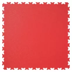 Garage Floor Tile Company X Joint Interlocking Floor Tile Red 497 x 497mm 4 Pack