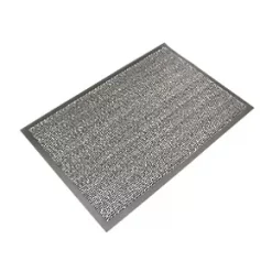 COBA Europe Vyna-Plush Entrance Mat Black / Steel 1800 x 1200mm