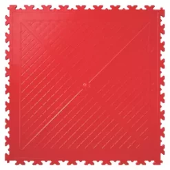 Garage Floor Tile Company X Joint Double Garage Interlocking Floor Tile Pack Black / Red 27m² -Cheap Underfloor Heating Store 580RV A2