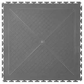Ecotile E500/7 Interlocking Floor Tile Dark Grey 500 x 500mm 4 Pack 2 Ecotile E500/7 Interlocking Floor Tile Dark Grey 500 x 500mm 4 Pack - Image 2