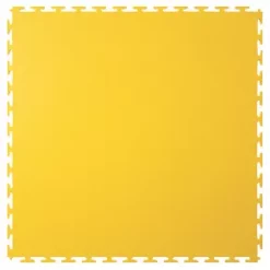 Ecotile E500/7 Interlocking Floor Tile Yellow 500 x 500mm 4 Pack