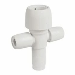 Hep2O Plastic Push-Fit Reducing 2 Port Closed Spigot Manifold 22 x 10mm