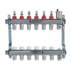 JG Speedfit 6 Port Manifold Set Chrome