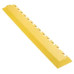 Ecotile E500/7 Interlocking Corner Edge Ramp Yellow 590 x 90mm 2 Pack