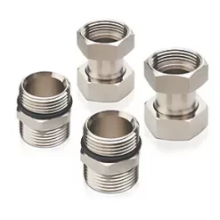 JG Underfloor 2 Port Manifold Extension Kit Brushed Steel