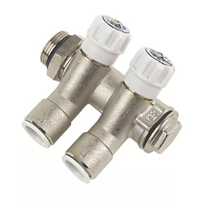 JG Speedfit 2 Port Modular Manifold Silver 1 JG Speedfit 2 Port Modular Manifold Silver