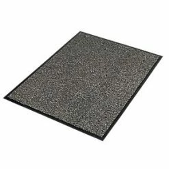 COBA Europe Vyna-Plush Entrance Mat Black / Steel 1200 x 900mm